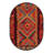 Lidio Southwestern Machine Made Power Loom Polypropylene Indoor / Outdoor Area Rug in Red/Yellow/Blue-1192407677