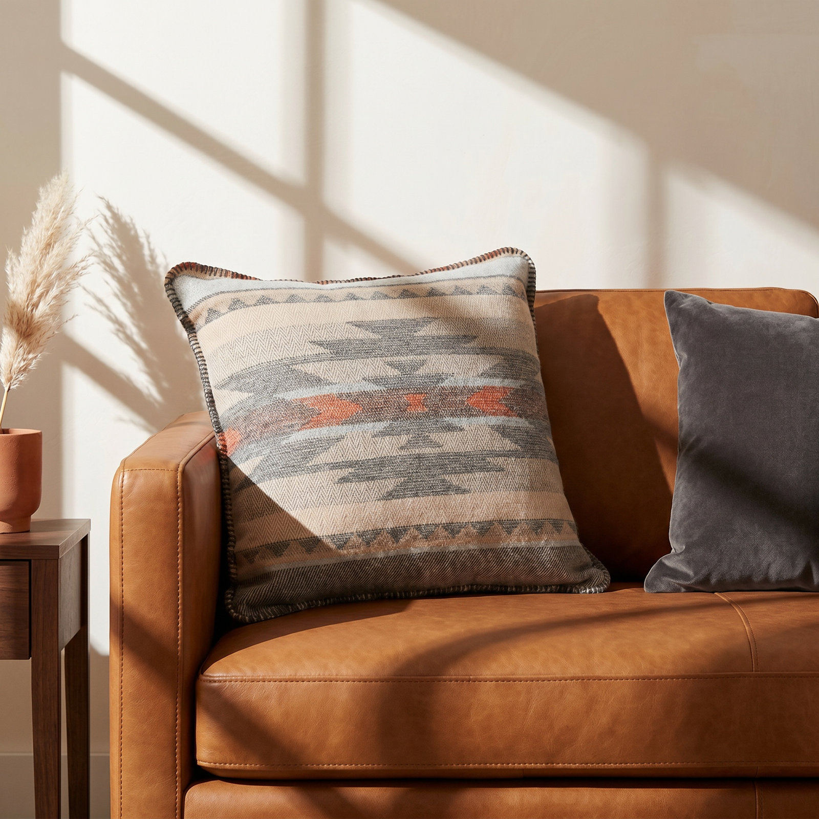 Jenera 18" x 18" Cotton Throw Pillow