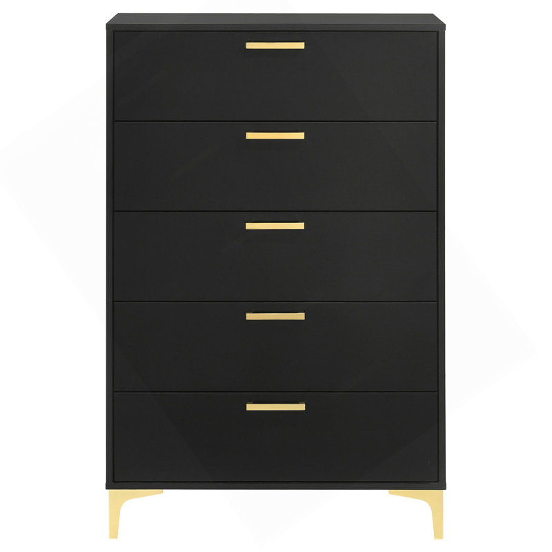 Commode rectangulaire 5 tiroirs Lexie