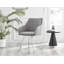 Eubanks Luxury Fabric Upholstered Dining Chair with Chrome Metal Legs - Modern Home-855081607-855081609