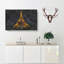The Eiffel Tower in France at Night - Wrapped Canvas-56639413