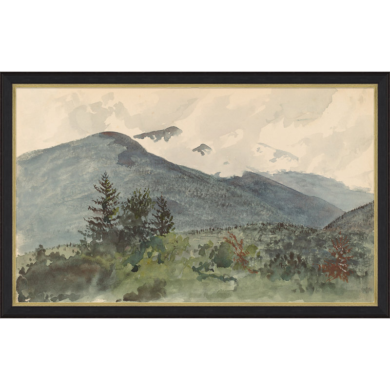 «White Mountains from Fernald's Hill» par Charles de Wolf - impression encadrée sur papier