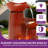 30" Ceramic Outdoor Water Fountain with LED Lights, Cascading Waterfall & 3-Tier Vertical Striped Texture Lotus Bowls in Terracotta Red for Garden Patio Yard Porch Relaxation-1925891501