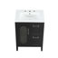 Meuble-lavabo 24 po avec lavabo, meuble-lavabo avec deux tiroirs et porte, tablette réglable-121709129