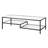 Lovett Glass and Steel Coffee Table with Two Shelves-1963157889-1963157900