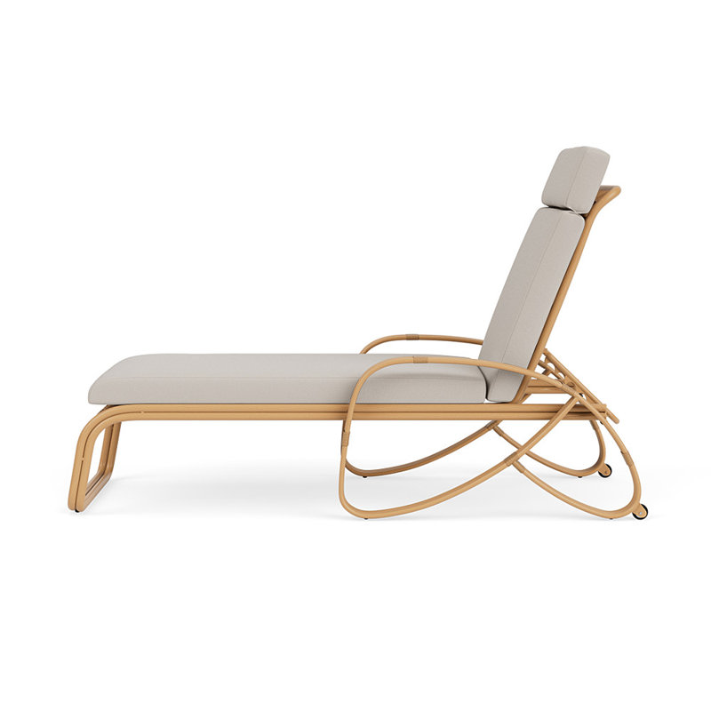 Riviera Outdoor Chaise Lounge, Azulu Twine