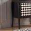 Armoire de style moderne en bois massif noir et céramique