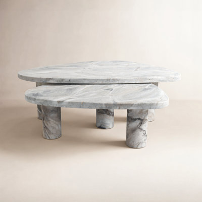 Moraga Marble Top Nesting Coffee Table