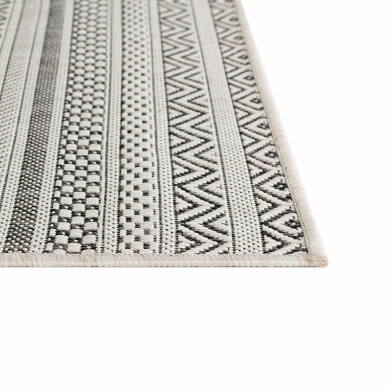 Tapis d'extérieur scintillant de couleur beige, Rectangle 10 pi x 14 pi
