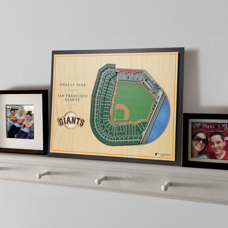 Art mural 3D à 5 couches MLB, Giants de San Francisco