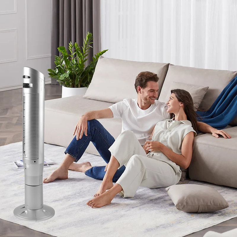 Ventilateur oscillant sans lame 47 ", Argent argent