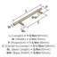 Poignée barre 5-1 / 16 po (128 mm) d'armoire champagne doré centre à centre-329904446-311808075-355929055