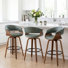 Ensemble de 3 tabourets de bar pivotants Devlin Mordern