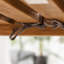 Causeuse d'extérieur en bois d'acacia avec coussins