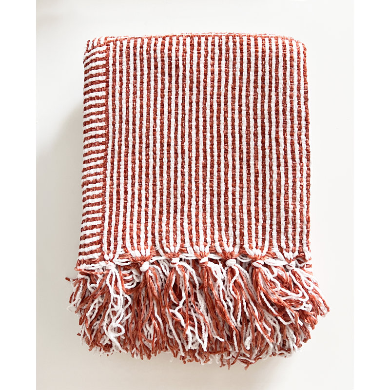  Jeté douillet en chenille, Orange