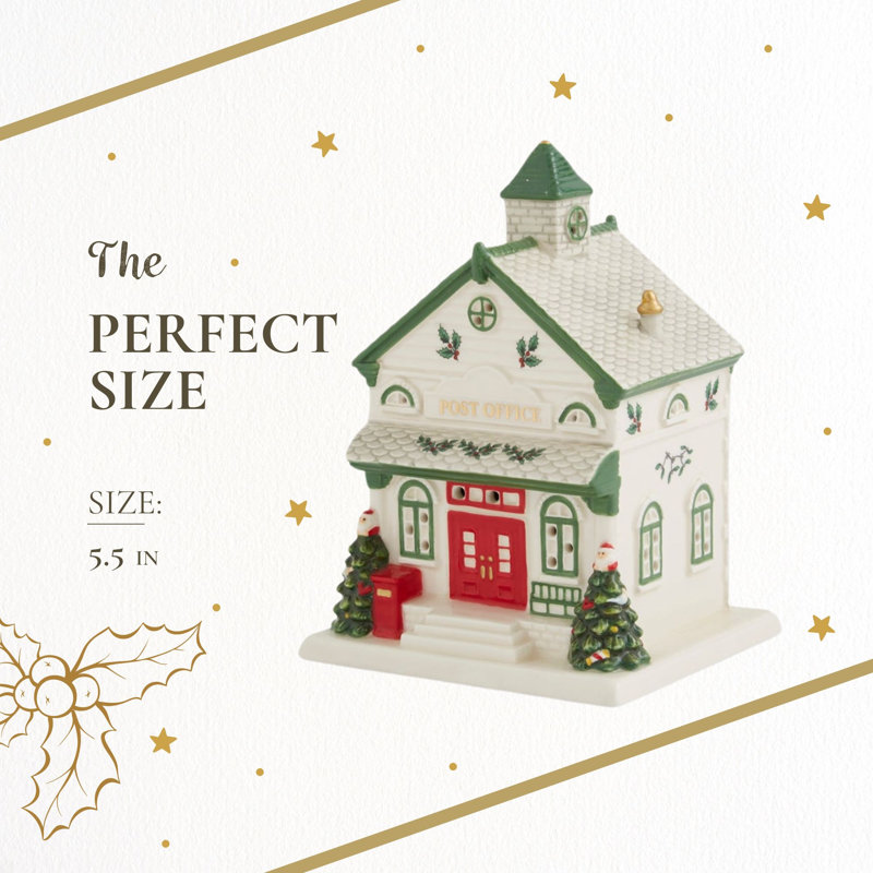 Spode Christmas Tree Led Post Office 6.5"