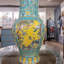 Famille Verte Style Porcelain Vase with Scenic Panels