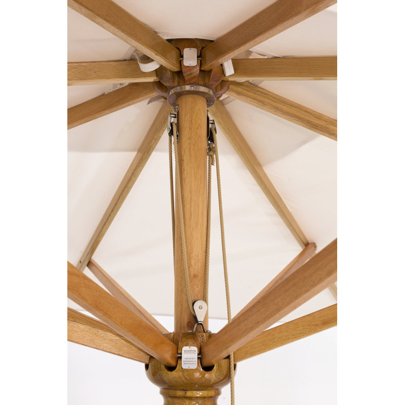 Safari 11.5' Square Umbrella, Canvas Canvas Sunbrella® Canvas, 111.41" H x 137.79" W x 137.79" D