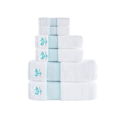 Ensemble 6 serviettes de bain en coton turque