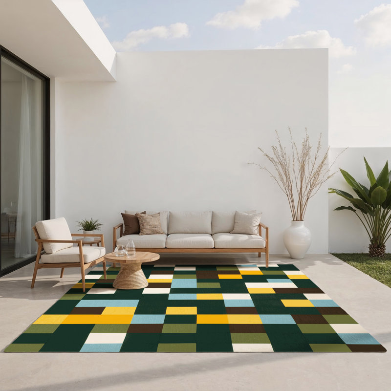 Tapis d'intérieur et d'extérieur Digital Dunes, Rectangle 3' x 5'