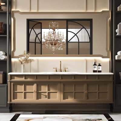 Light luxury American-style bathroom cabinet