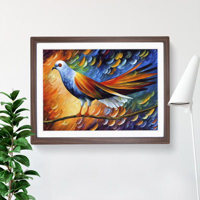 Pigeon Bird Vol.2 Abstract 1 Piece Single Picture Frame Wall Art