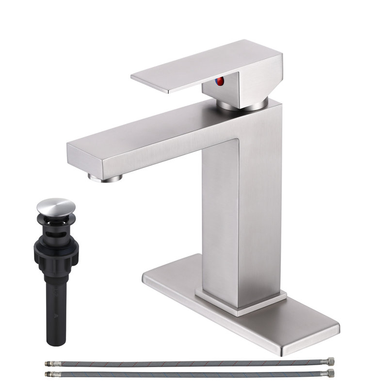 Single-Hole Single-handle Bathroom Faucet, Brushed Nickel