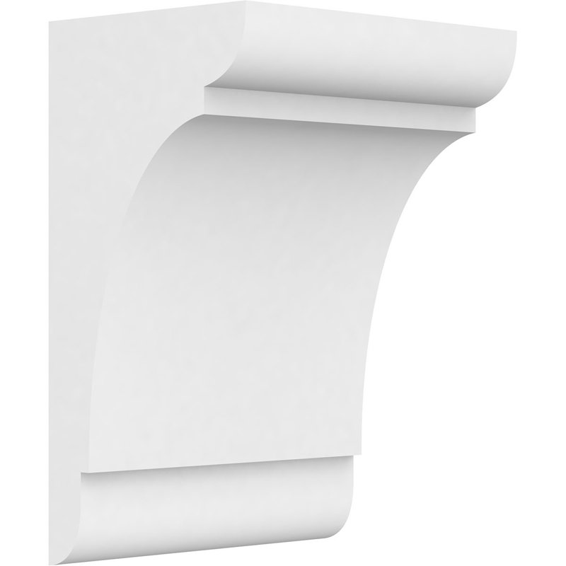 Corbeau standard en PVC de qualité architecturale standard, H 10 po x l 7 po x P 5 po