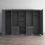 Armoire Marlize 117,4 "avec tablettes réglables, tringle, finition mate-1758687253
