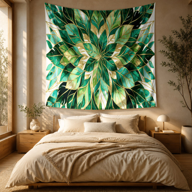 Tapisserie murale Botanical, 88 po x 104 po