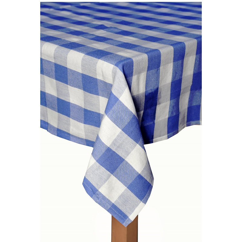 Connors Cotton Tablecloth, 104" x 60", Gray