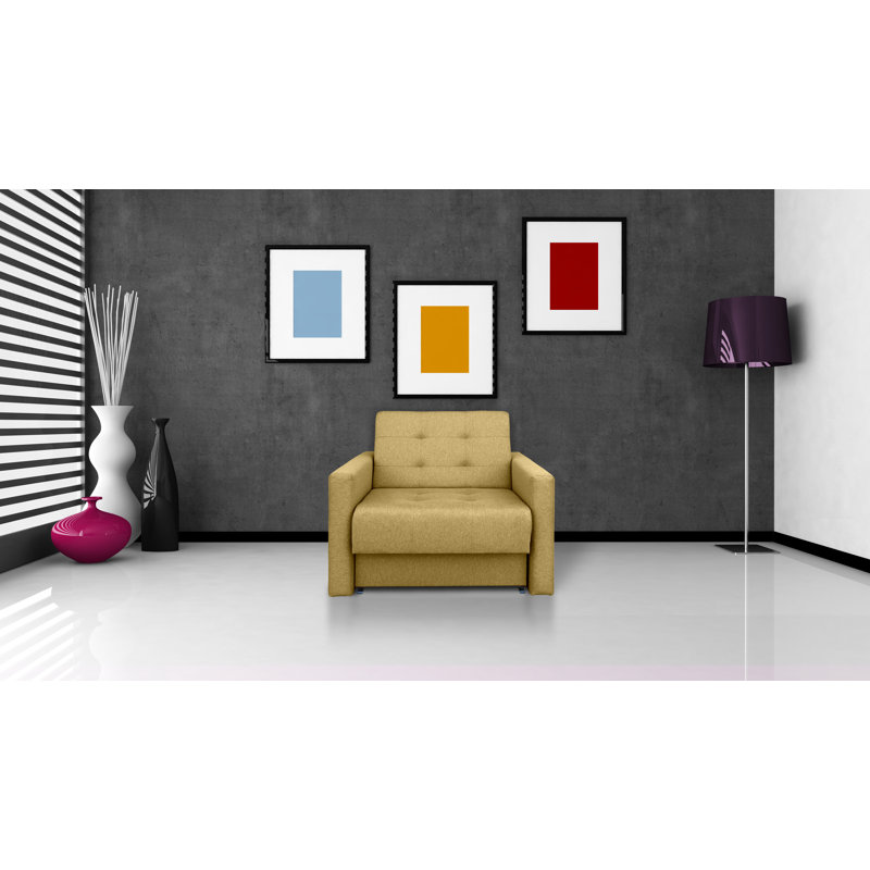 Jozlyne Upholstered Club Chair, Yellow