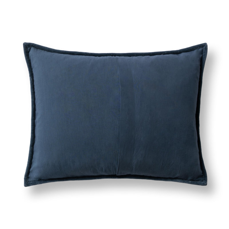 Elms Cotton Pillow Sham, Standard, Blue