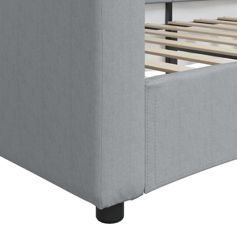 Anglie Upholstered Daybed, Light Gray