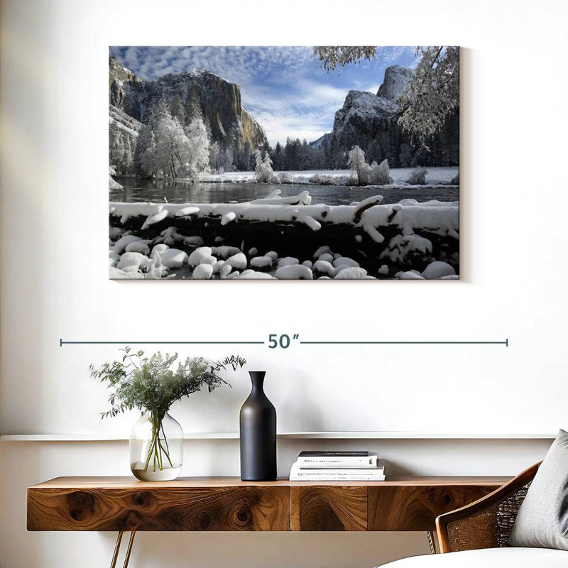 Alvord Yosemite Winter Wonderland, H 26 po x l 39 po