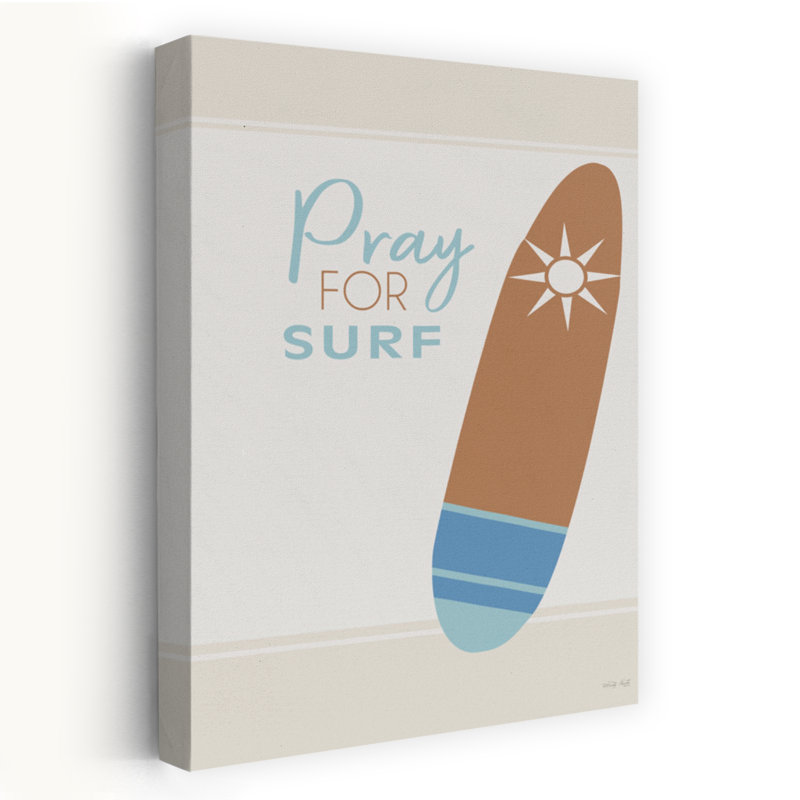 Pray For Surf Coastal Art, H 24 po x l 16 po