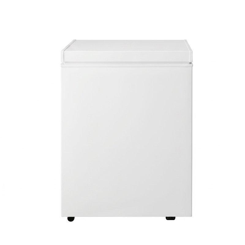 Congélateur compact de 4,5 pieds cubes, congélateur économe en énergie à faible bruit avec température réglable à 7 niveaux et panier amovible