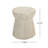 Outdoor Travertine Concrete Side Table