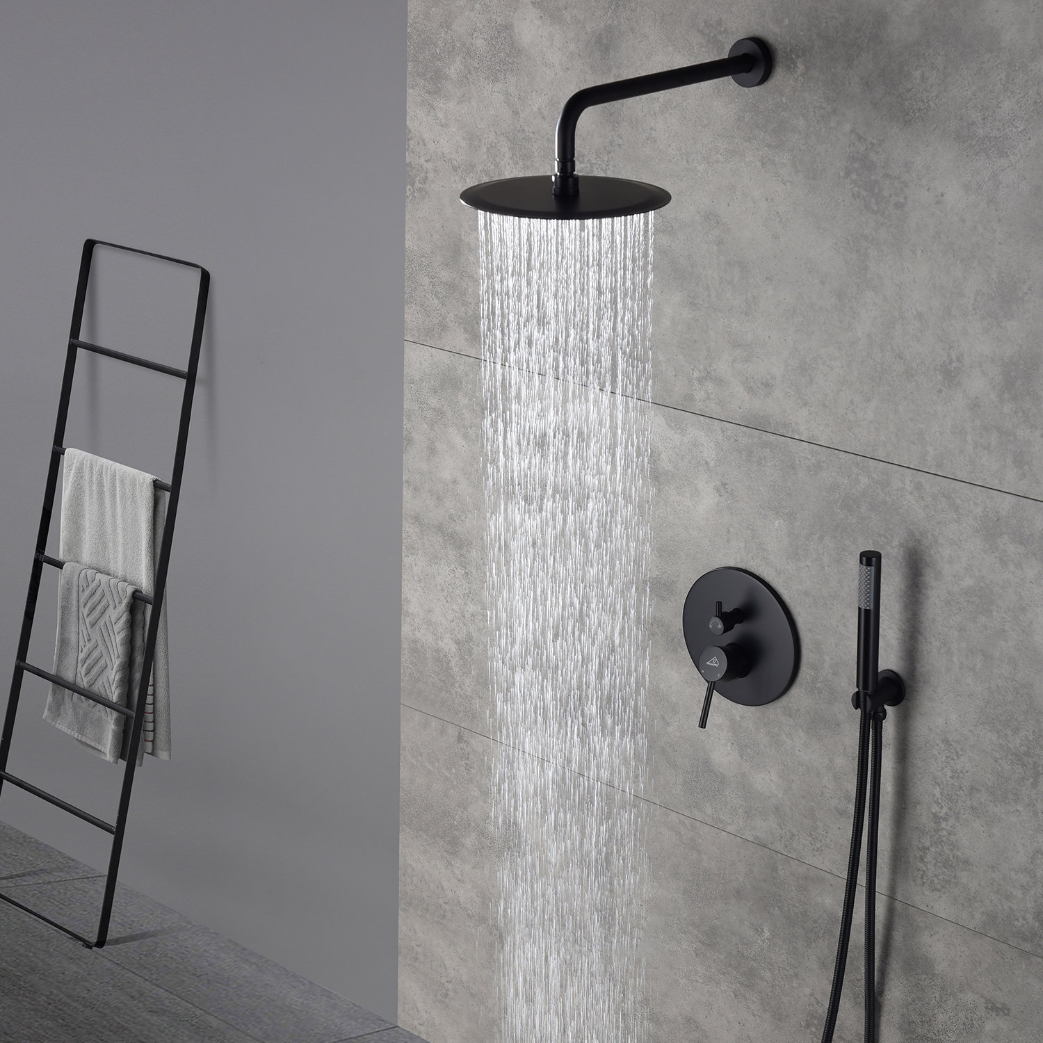 PureEssence 10" Complete Shower System, Matte Black