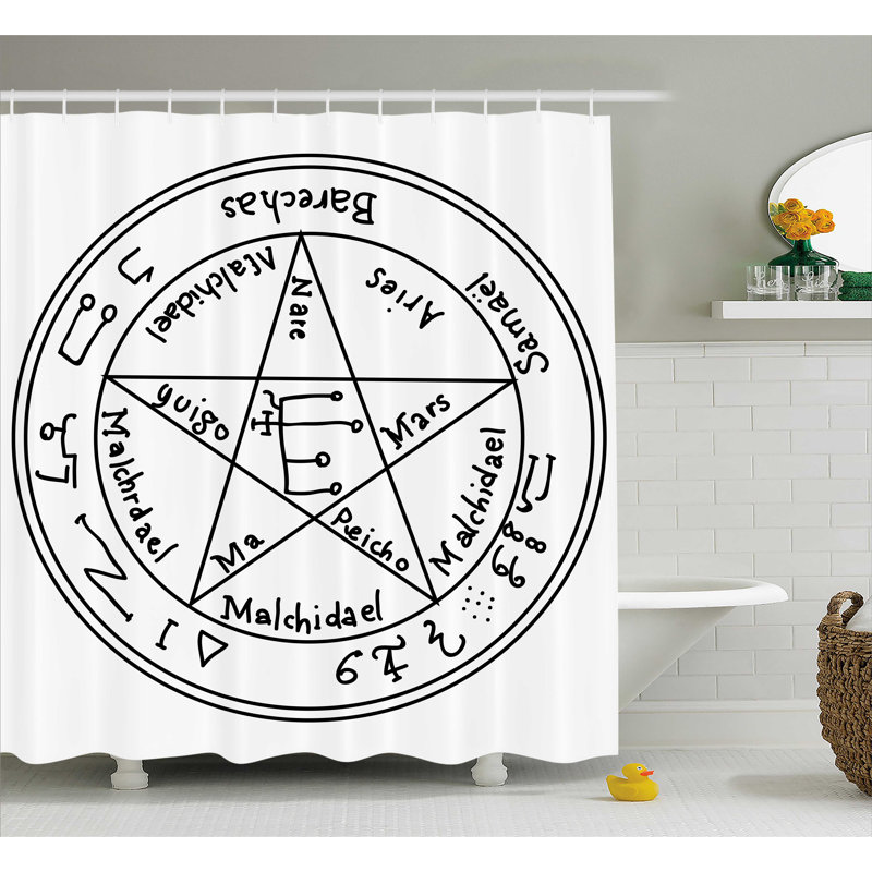 Rideau de douche simple occultant pagan blanc antique, l 69 po x L 75 po
