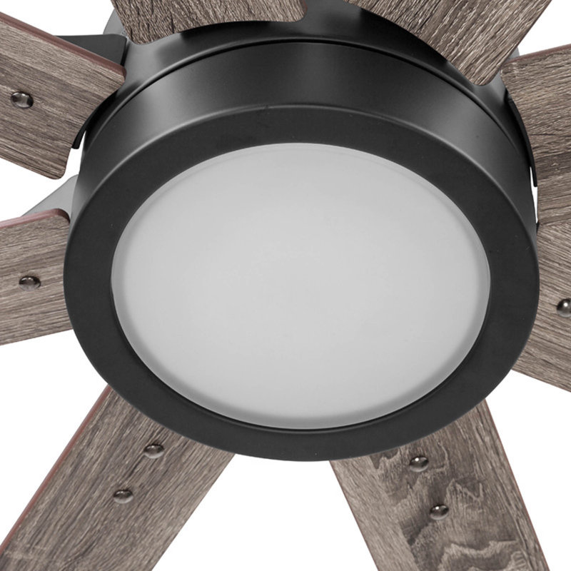 Ventilateur de plafond d'intérieur moderne avec lumières et télécommande XERXES, Bronze espresso