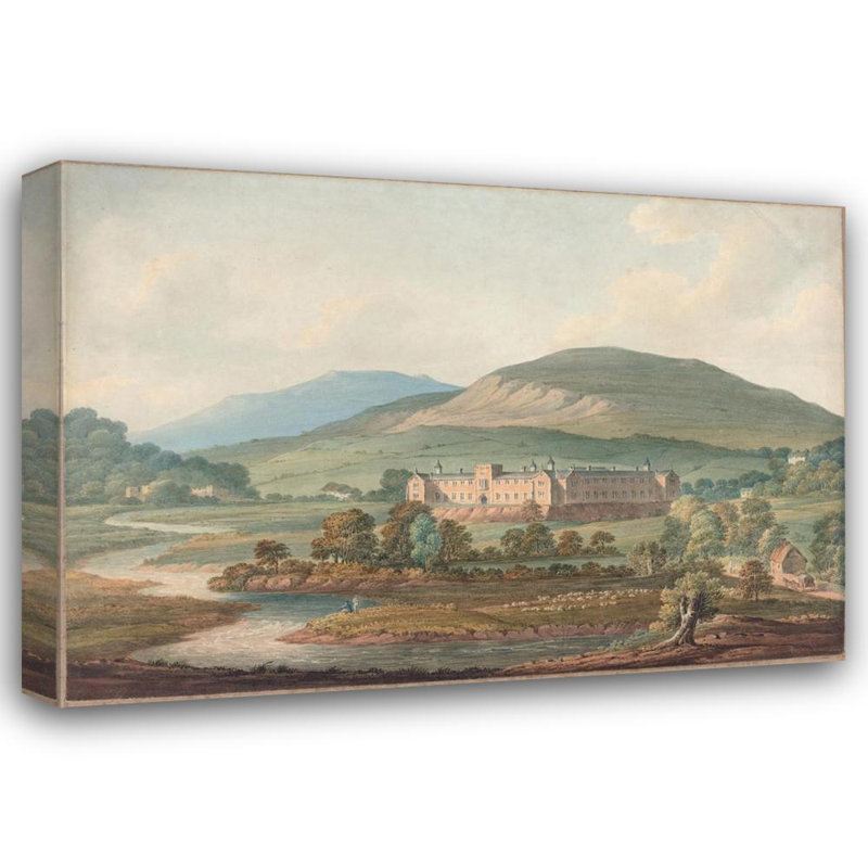 «View of an Estate» par John William Upham - Art mural sur toile tendue avec châssis, H 40 po x l 28 po