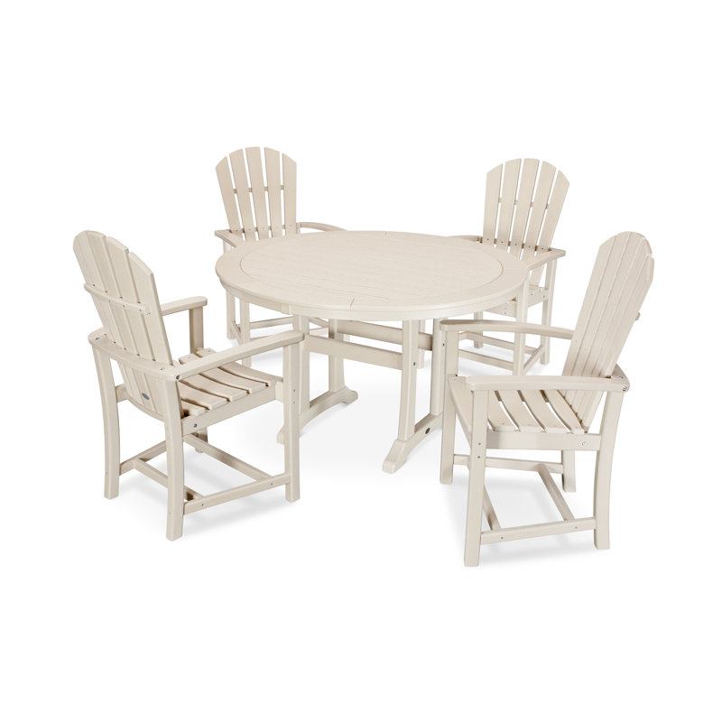 Ensemble repas 5 pièces POLYWOOD Palm Coast, Sable