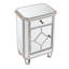 Armoire d'appoint en miroir à 1 porte Fullington