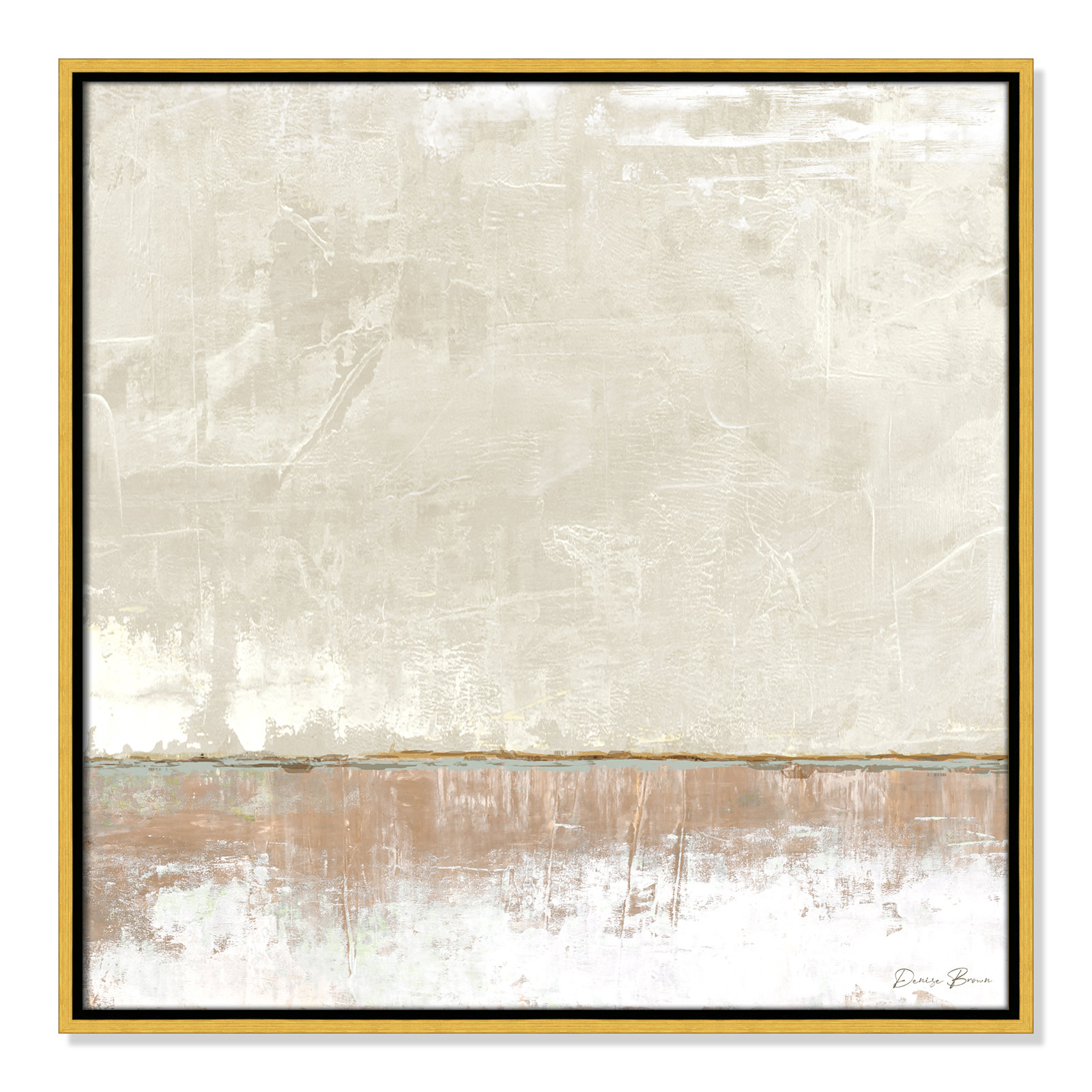 Delevan "Better Days II" Print, 25.5" H x 25.5" W, Gold