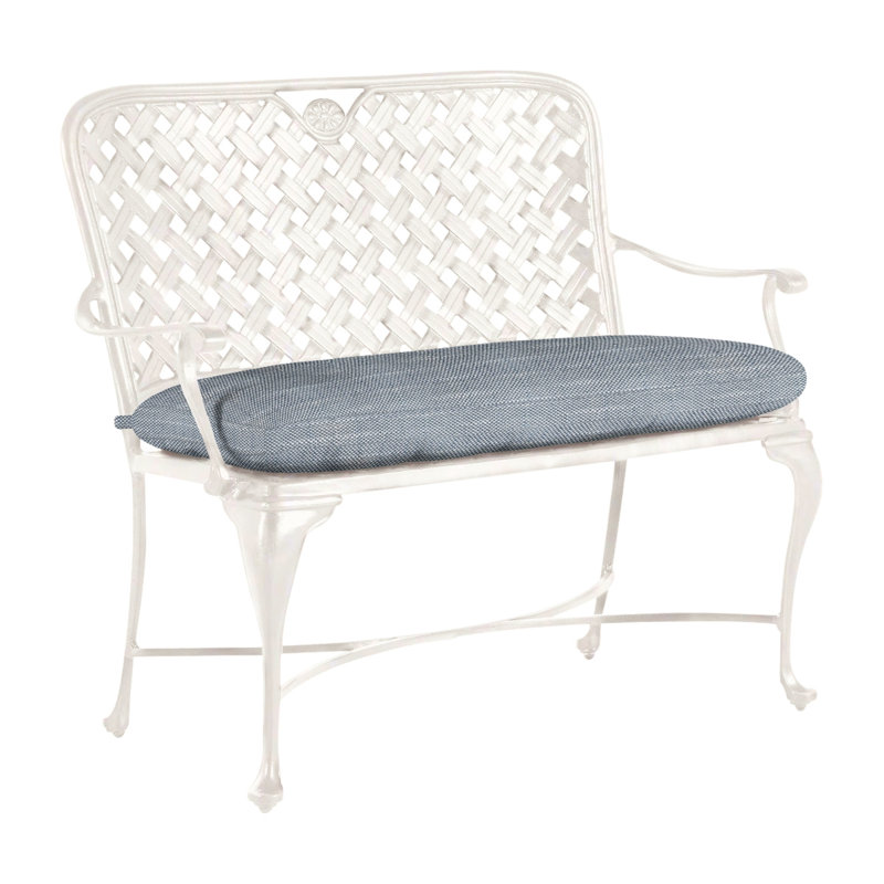 Banc en aluminium Provance - Terre antique, Terre antique, Chambray Rollo, Pas de soudure