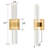 Dimmable LED Wall Sconce with Crystal Accent