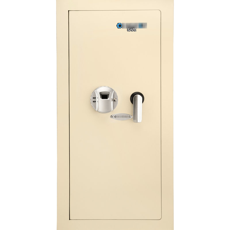 0.82 Cubic Ft Left Opening Biometric Wall Safe Beige - Easy To Program Fingerprint Module With Features For Enhanced Security