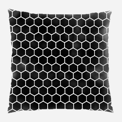 Dolezal Hexagon Pattern Throw Pillow