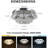 2 Layer Modern Dimmable Crystal Flush Mount Ceiling Light